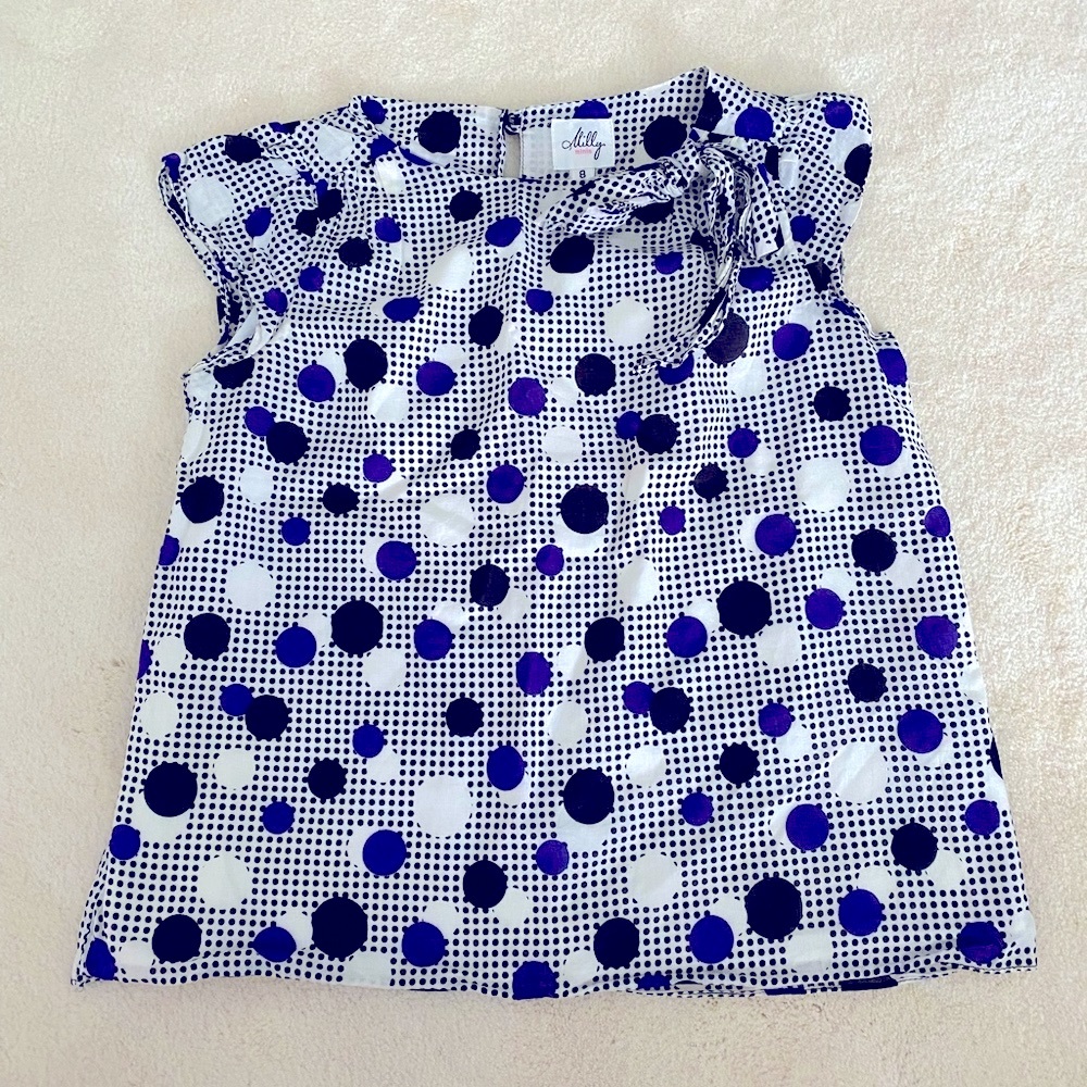 Milly Minis Polka Dot Girls Blouse